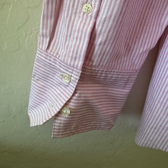 Zara Light Pink Striped Button-Down Shirt - Picture 6 of 6